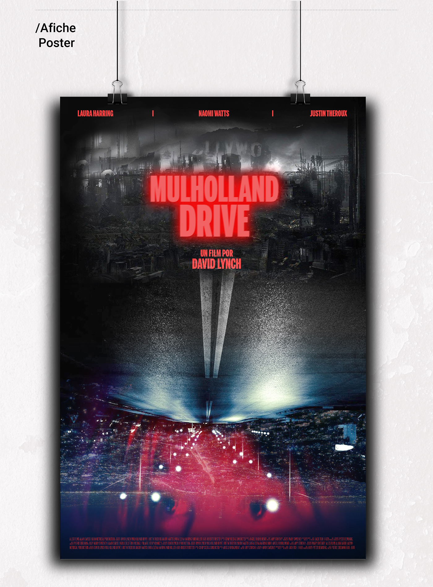 Movie Poster I Mulholland Drive On Behance