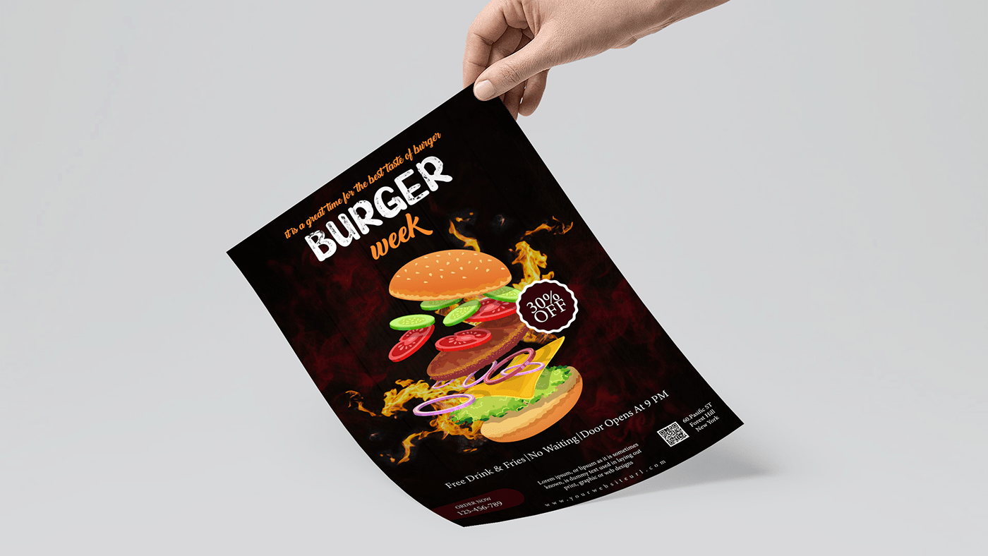 #Design #flyer #Food Flyer #promotional flyer #restaurant flyer