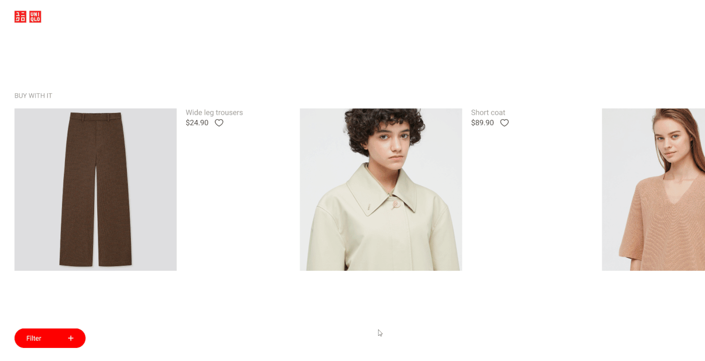 concept digital Ecommerce Fashion  redisign shop uniqlo ux/ui Web Design  Website
