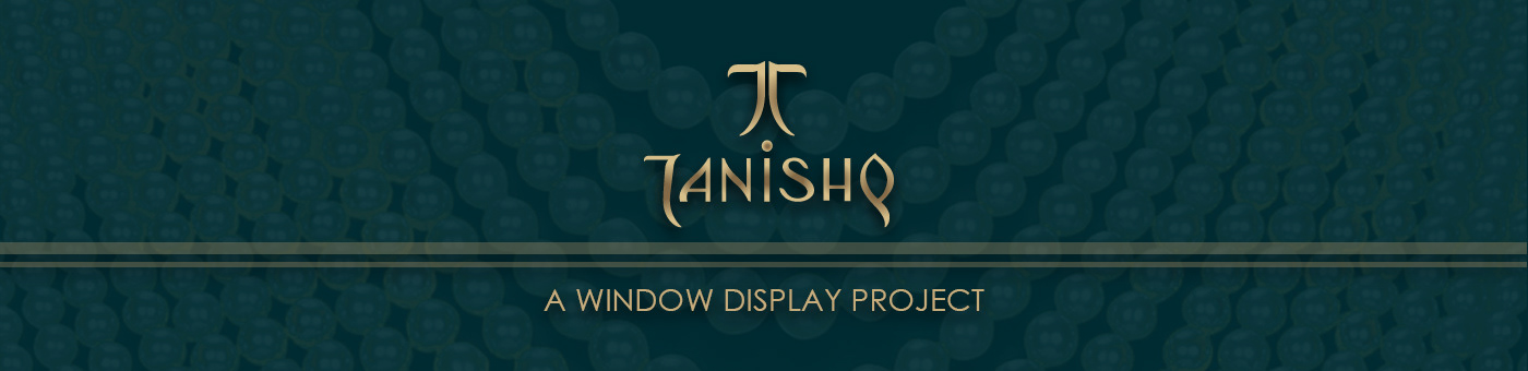 Visual Merchandising Window Display industrial design  branding  Tanishq Jewellery Christmas theme
