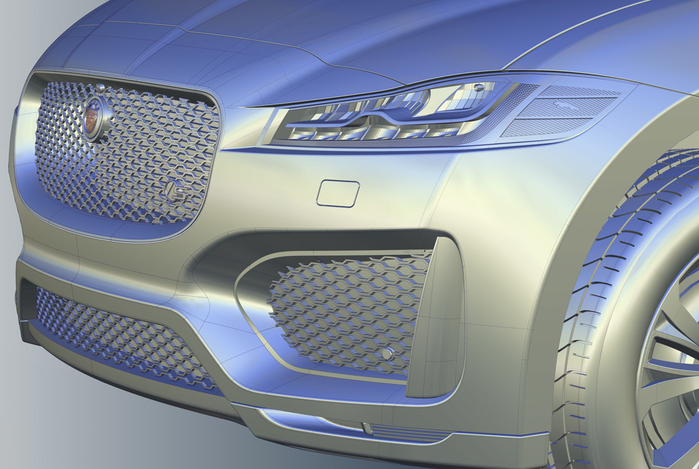 Class-A design surfacing jaguar automotive   generative design Alias Catia VRED car design