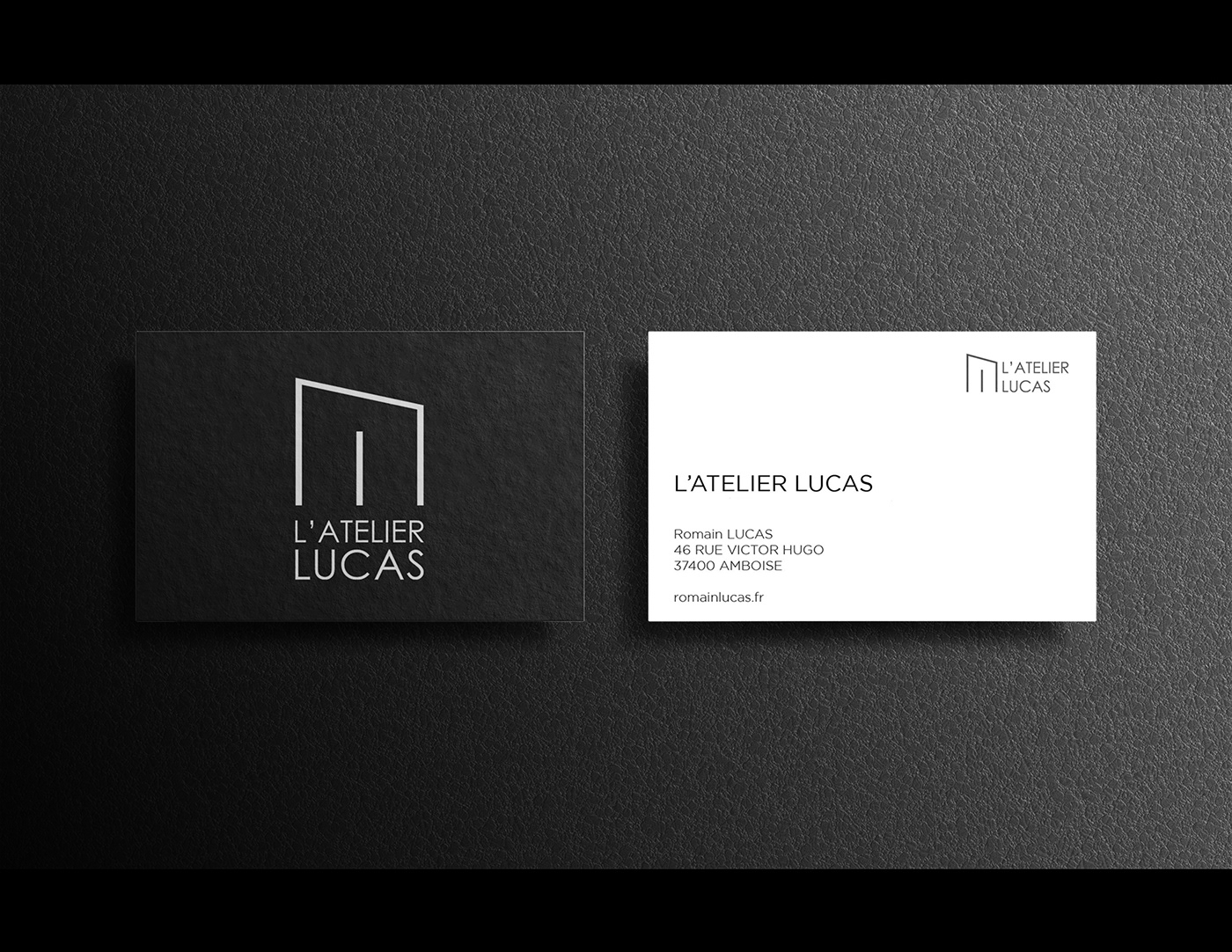 Logo et identité visuelle de L'atelier LUCAS par Roxane CHAN PAO