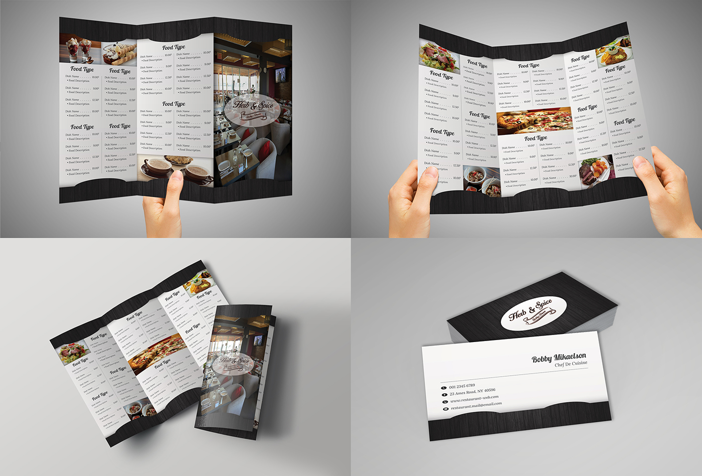 menu restaurant menu food menu elegant menu business card Fast food cafe Food  dinner restaurant