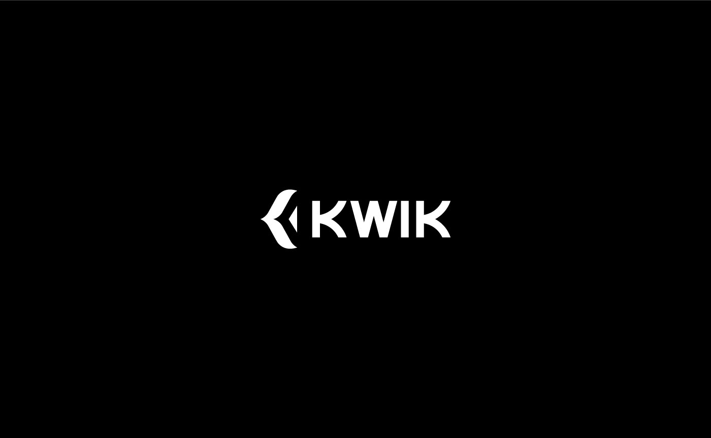 kwik  logo brand identity delivery
