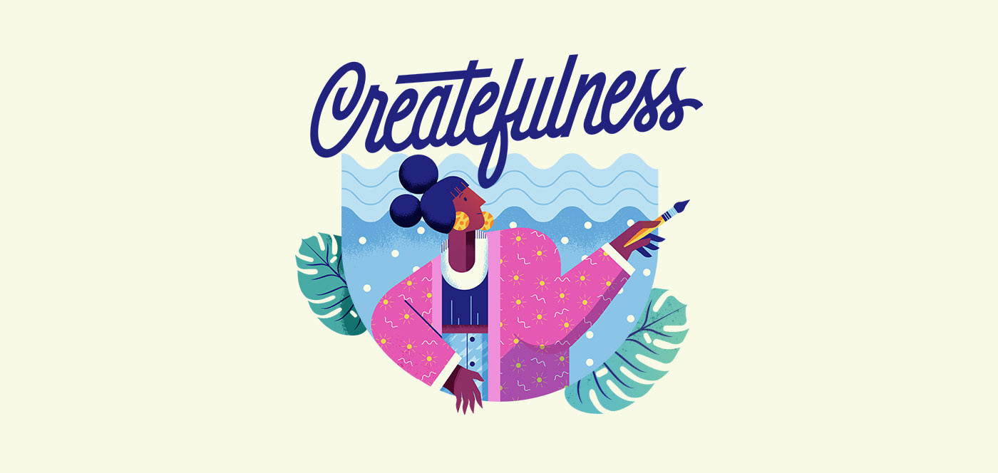 adobe Createfulness art summer lettering motion design vector texture ads