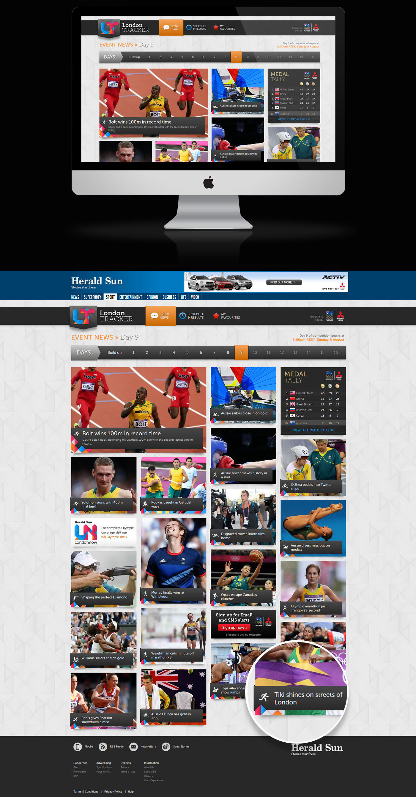Olympics  London 2012   news  Responsive Design  desktop application Tablet Application  Mobile Application app design