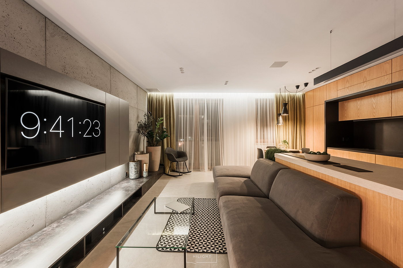 design Interior realization flat apartment hilight