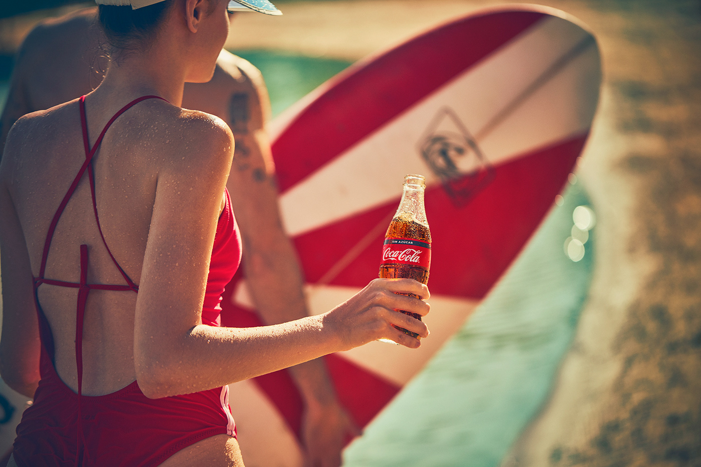 Coca Cola summer advertisement Photography  facu garay water lifestyle action young adults friends