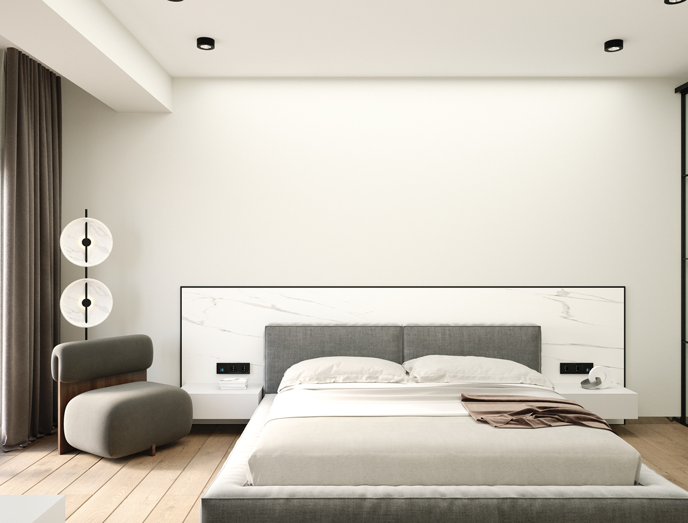 3ds max bedroom corona Interior interior design  modern Render