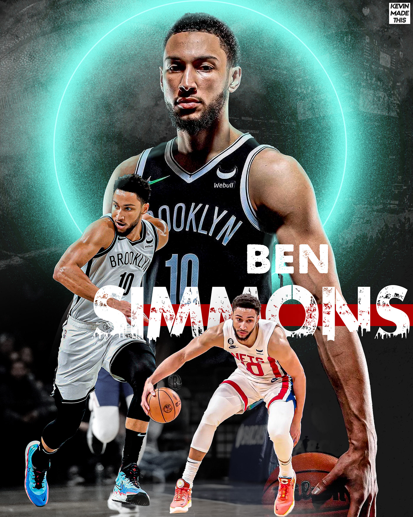 basketball ben simmons Brooklyn Nets NBA nets sports Sports Design