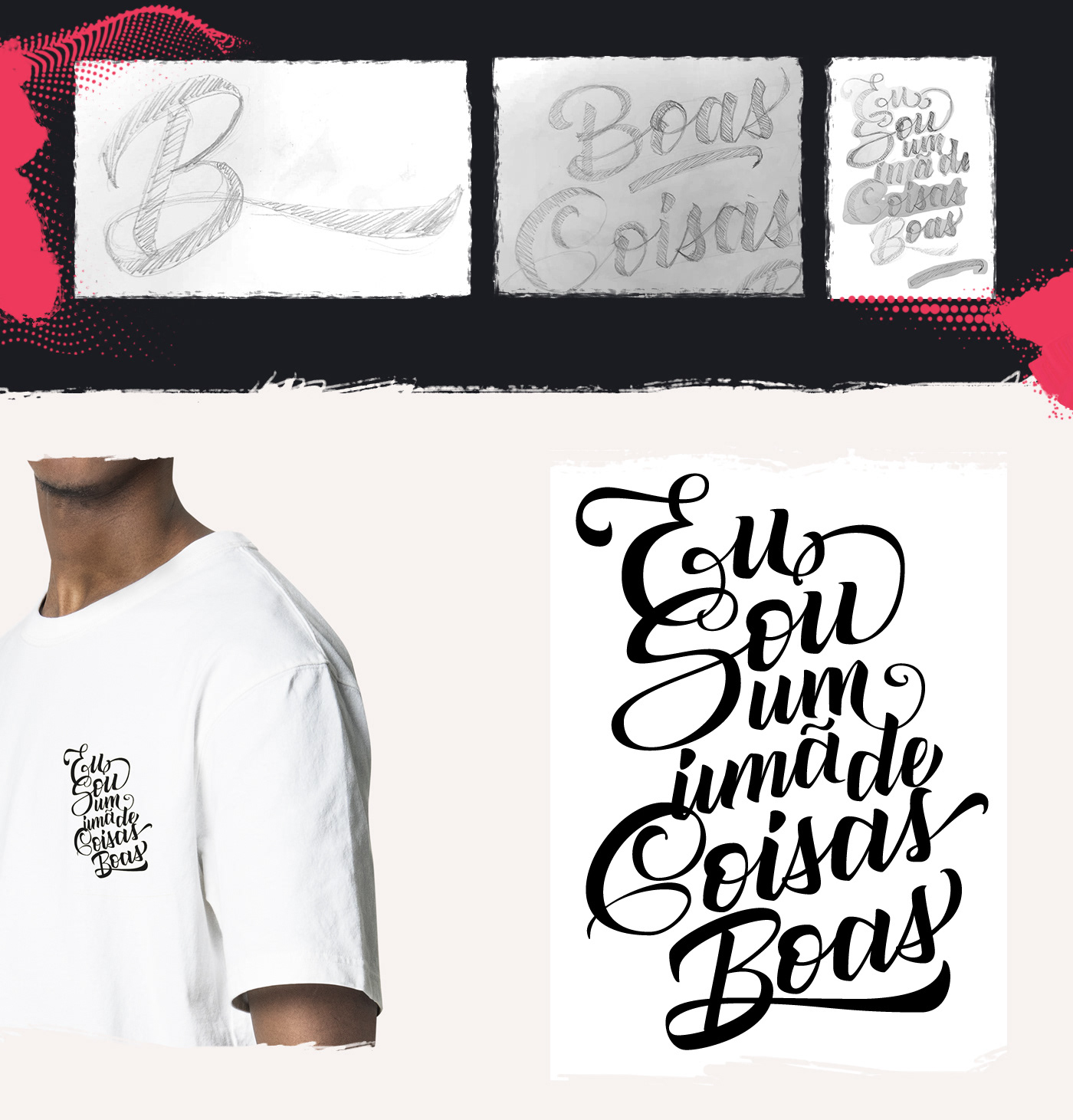 lettering Surf Clothing t-shirt Tshirt Design typography   Handlettering good vibes digital lettering zen