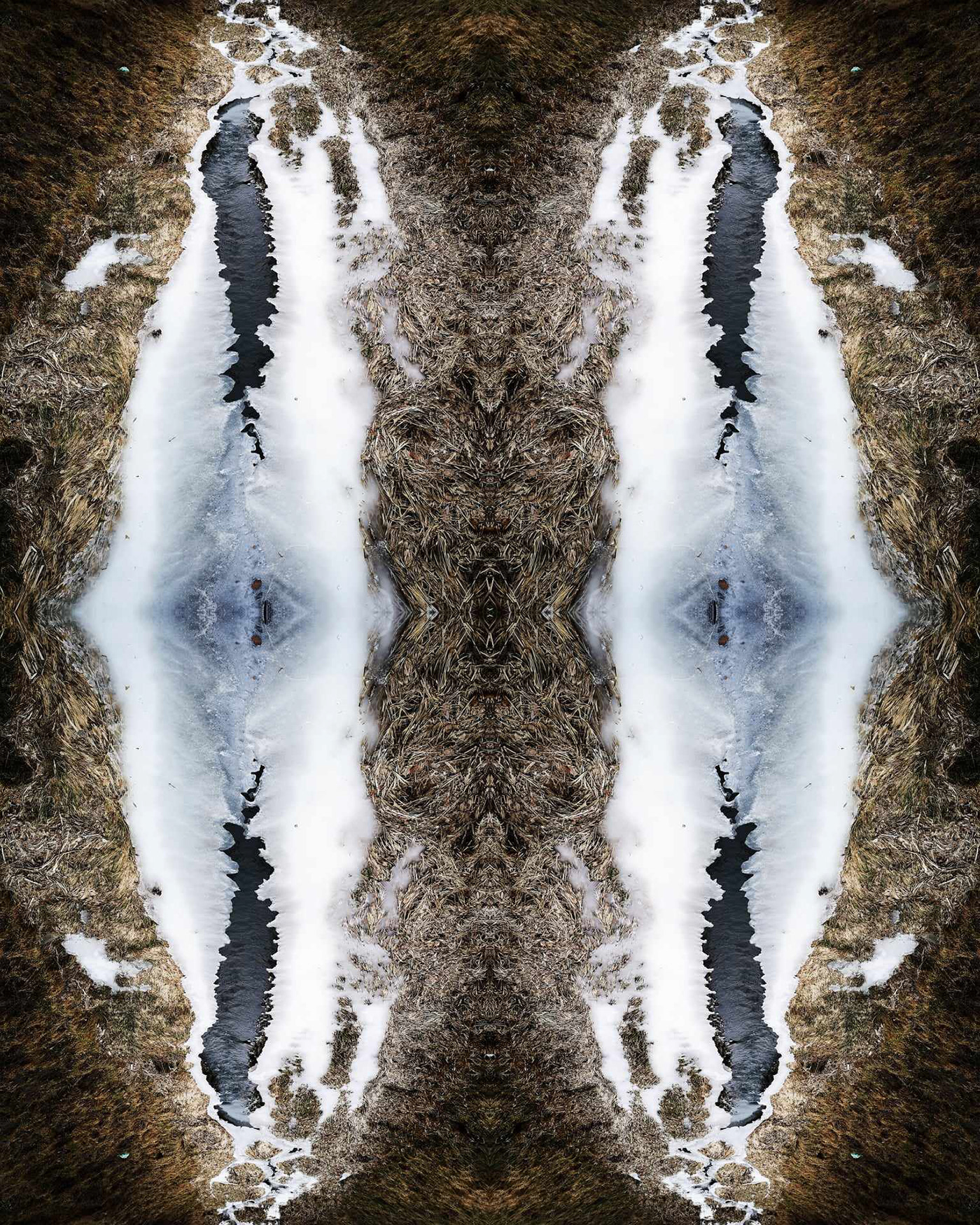 Salt stream collage art one photo