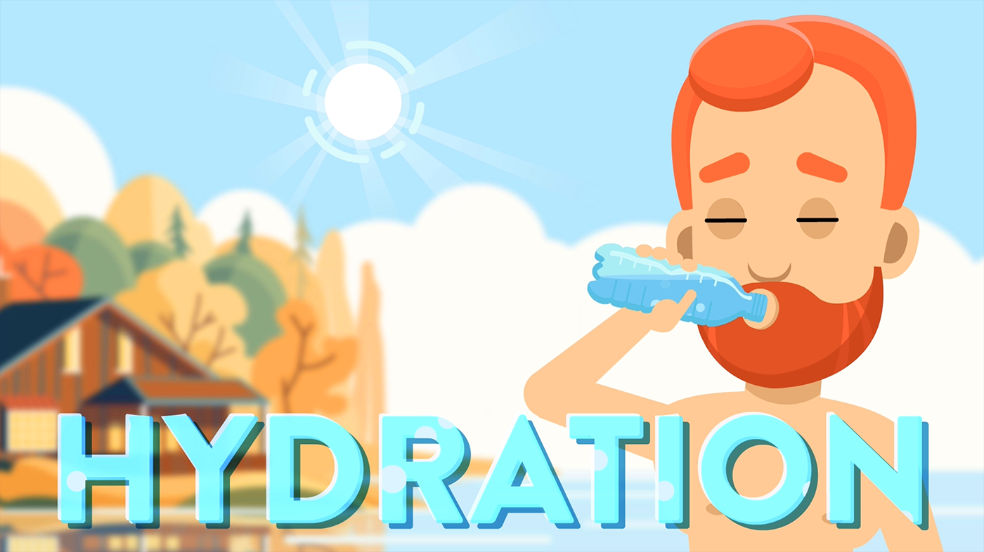 animation  animation 2d animation design explainer video explainer animation Health digestive health Hydration motion graphics  motion design