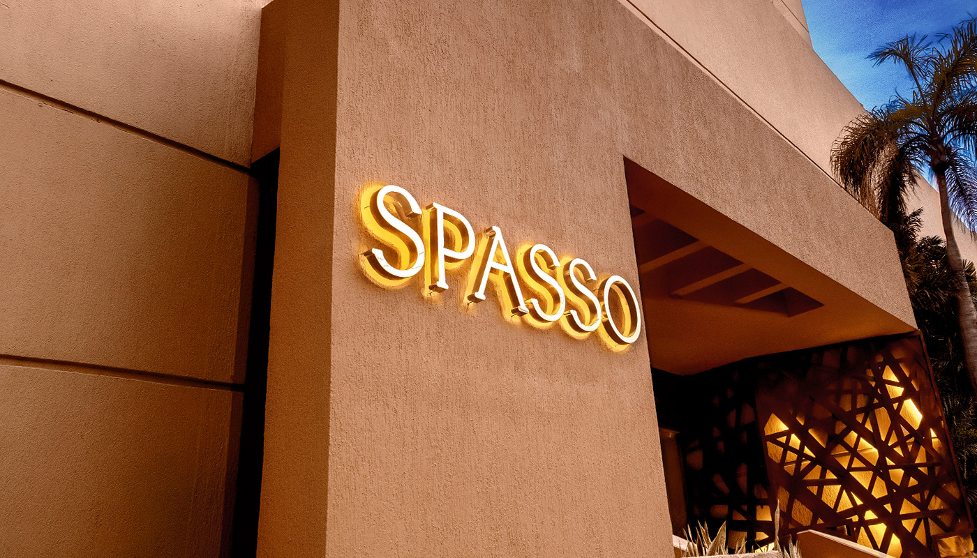 branding  italian restaurant Spasso graphic design Food  mantra ILLUSTRATION  luxury