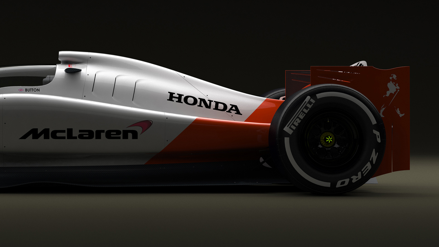 McLaren f1 Formula1 formula overbeeke closed cockpit concept Render safety
