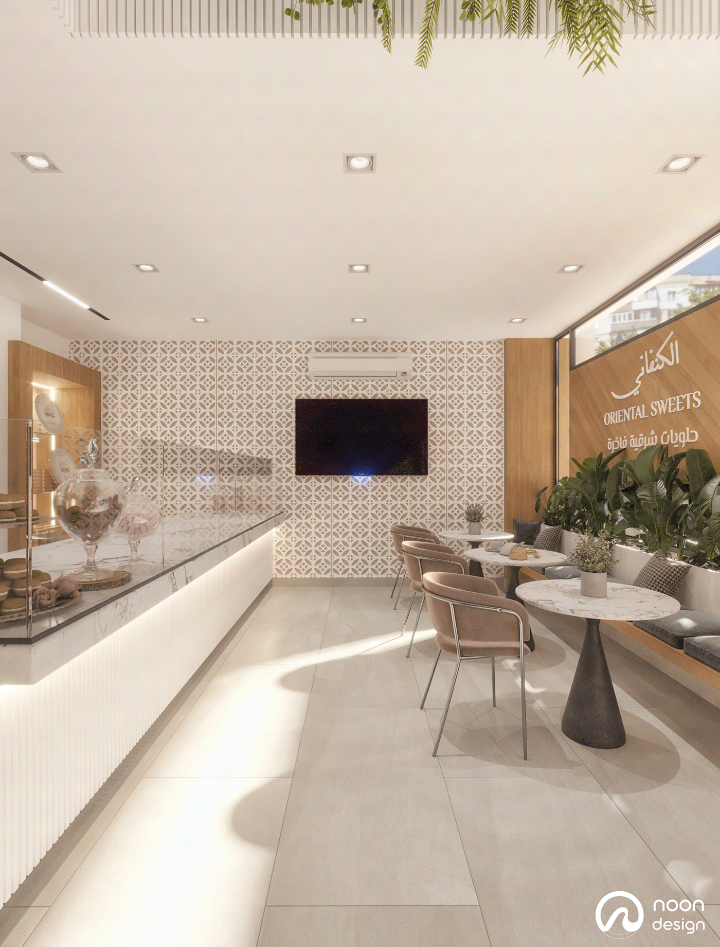 Interior visualization 3D Render cafe Coffee architecture archviz corona