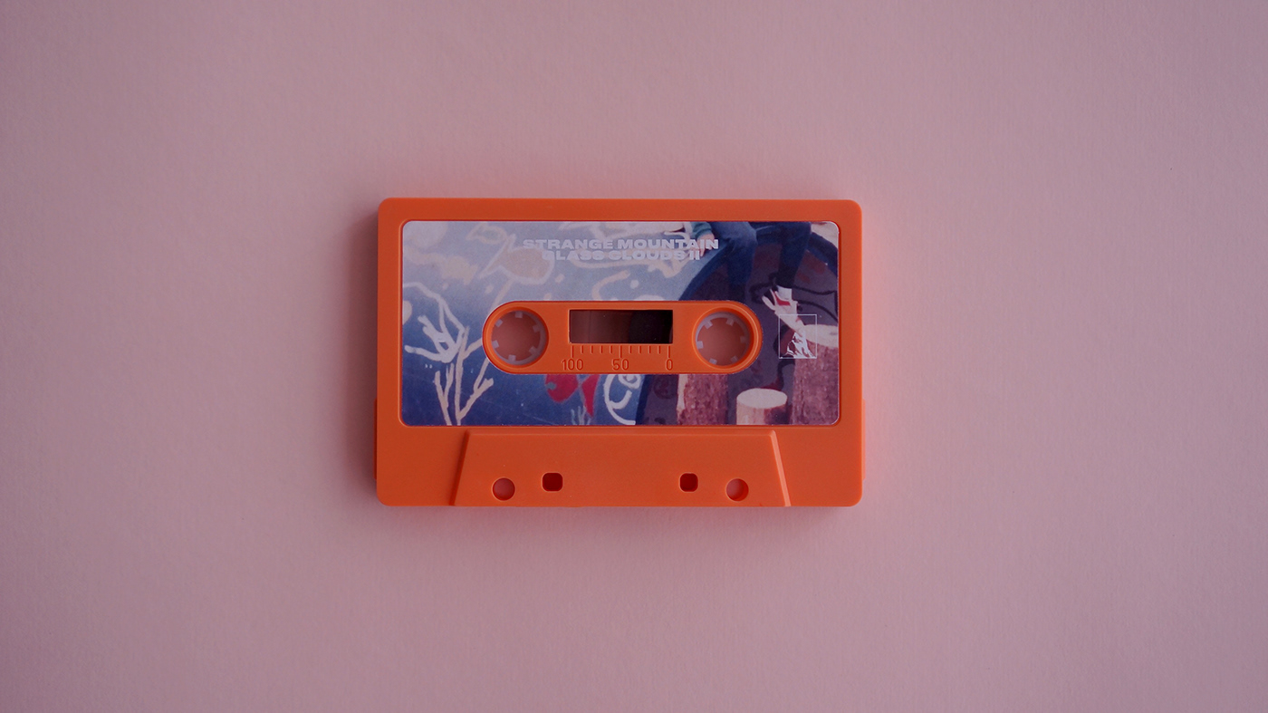 cassette Packaging graphic design  music Label coverart Records