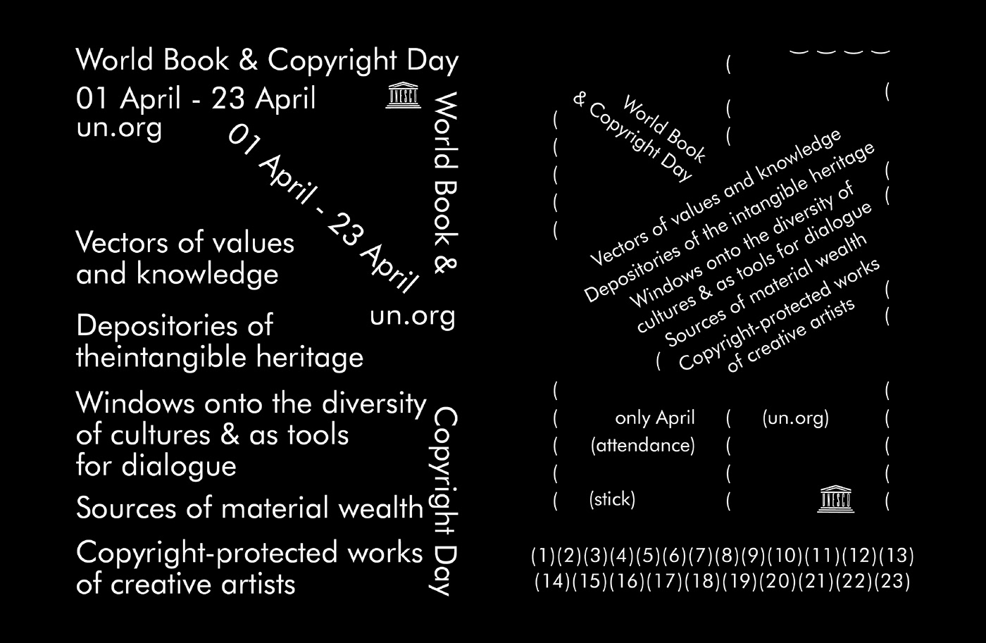 book brochure graphic design  Layout Design Poster Desgin typography   typography poster World Book Day