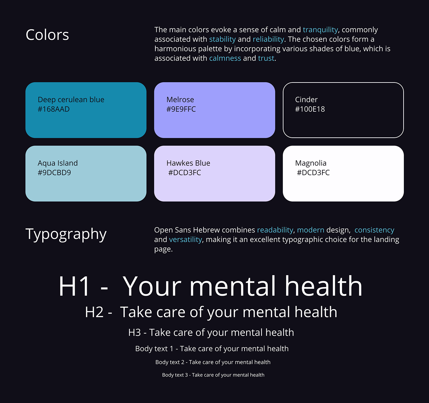 design ux/ui user interface user experience Website landing page Web Design  Health mental health