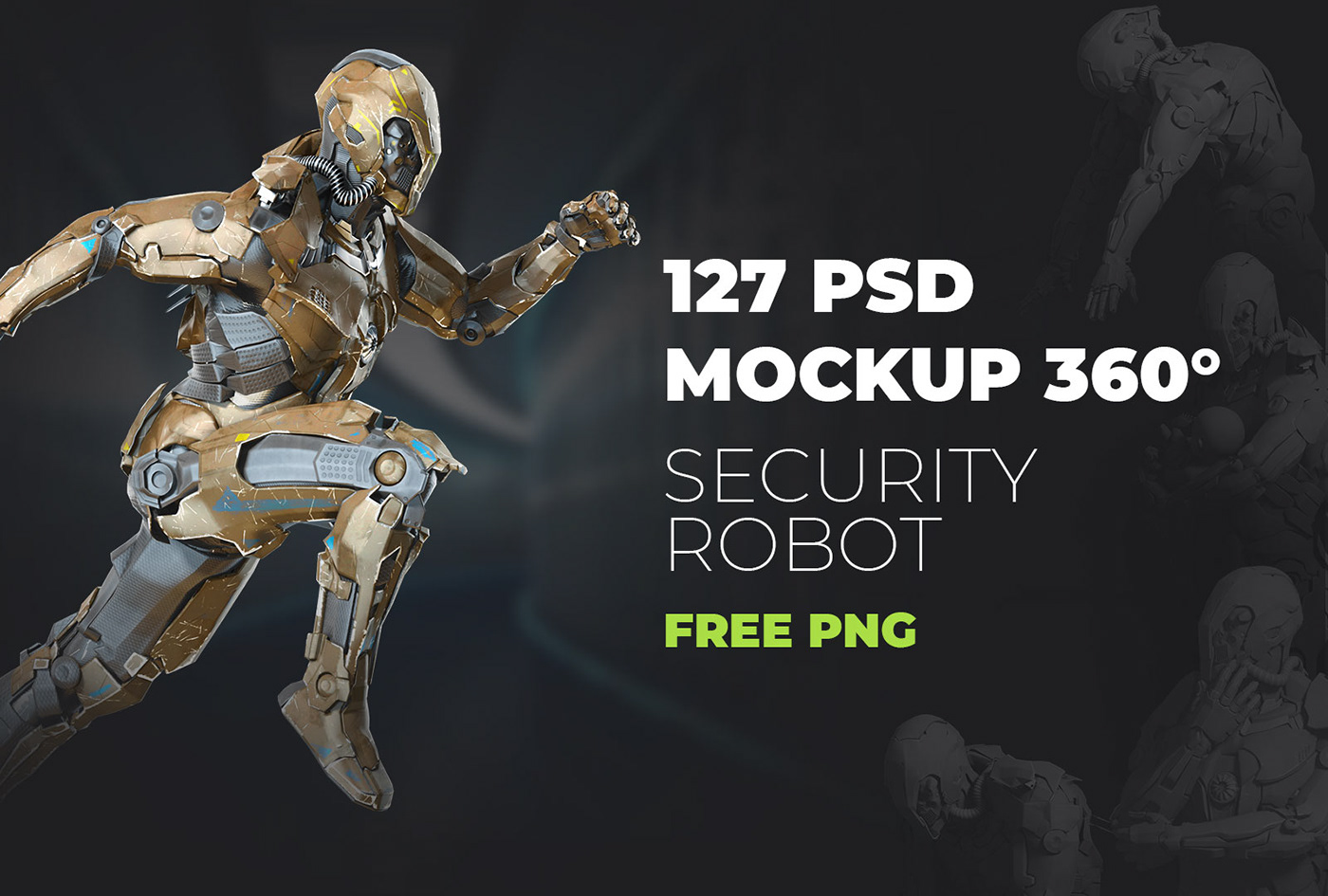 3d design android branding  Collection graphic design  protection robot robot character security Web Design 