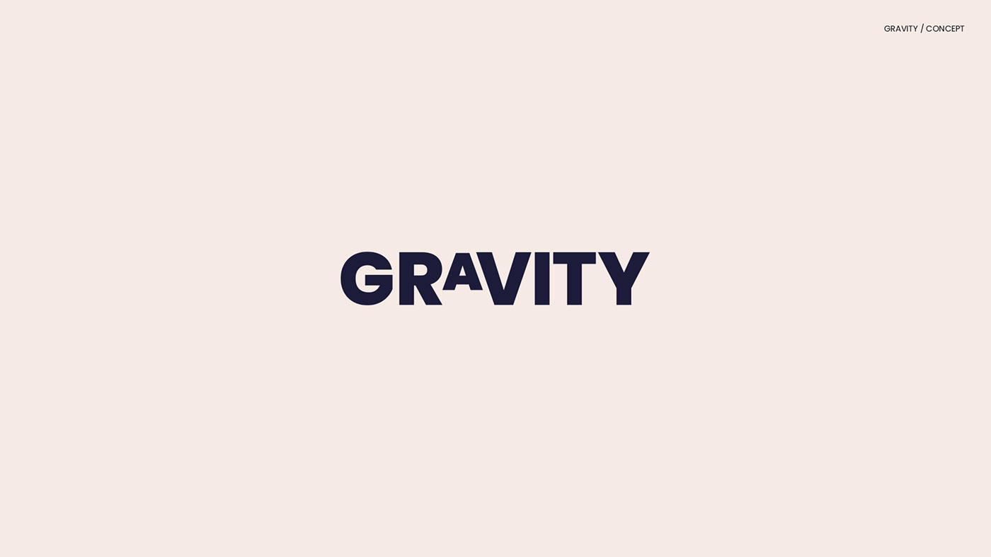 Gravity logo concept design.