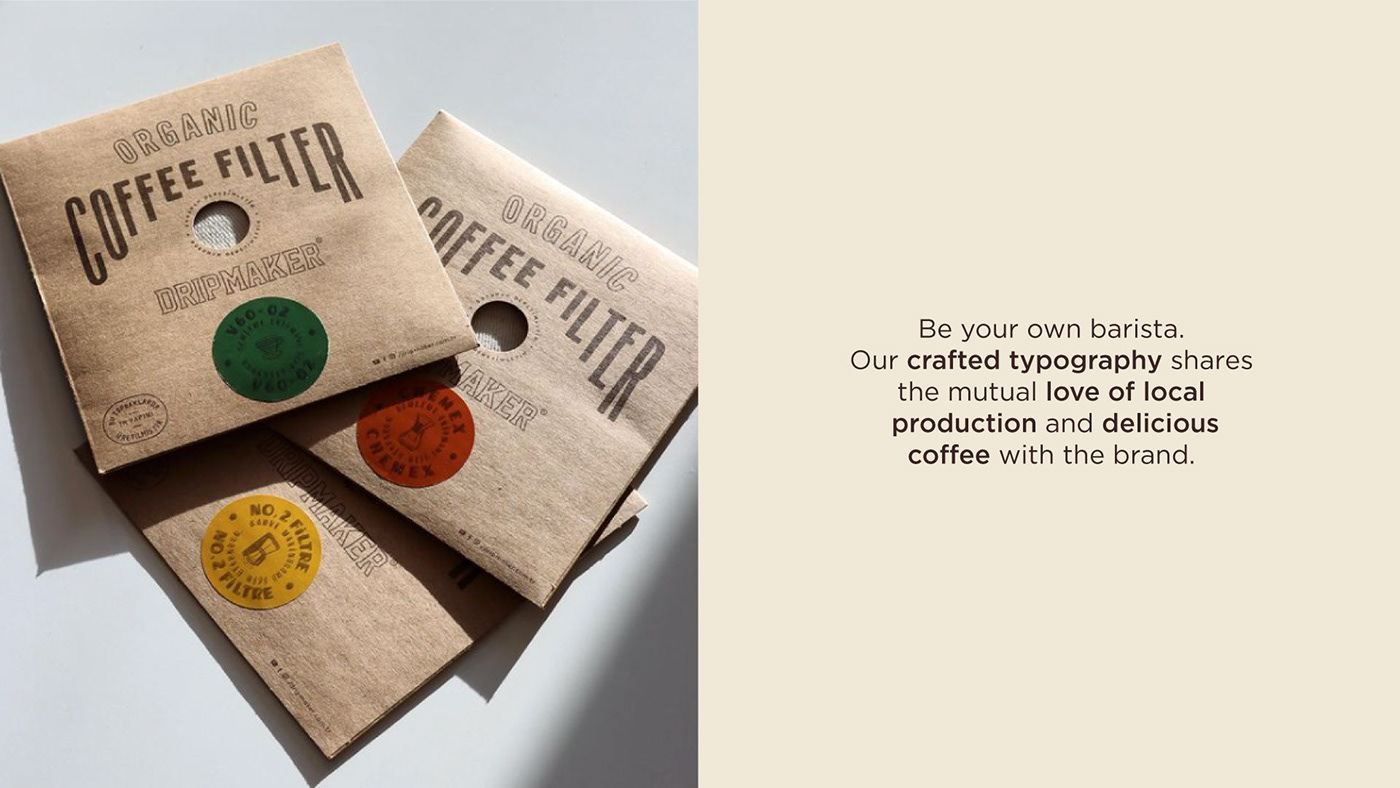 artisan Coffee filter graphicdesign ILLUSTRATION  Label logo organic Packaging typography  