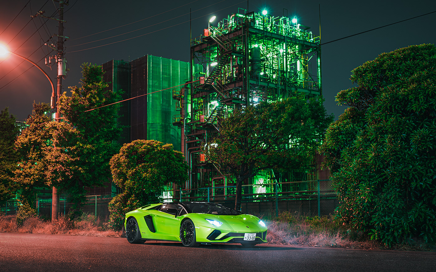 Auto aventador Aventador S commercial japan lamborghini Photography  photoshop tokyo v12