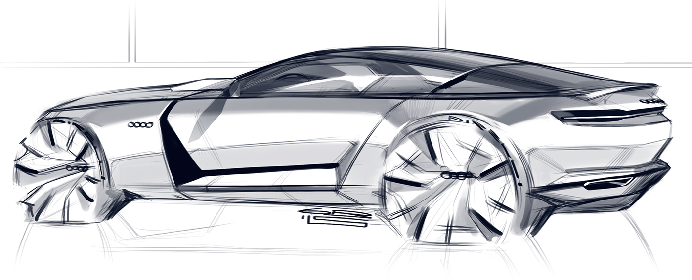 Car design sketches 6 on Behance