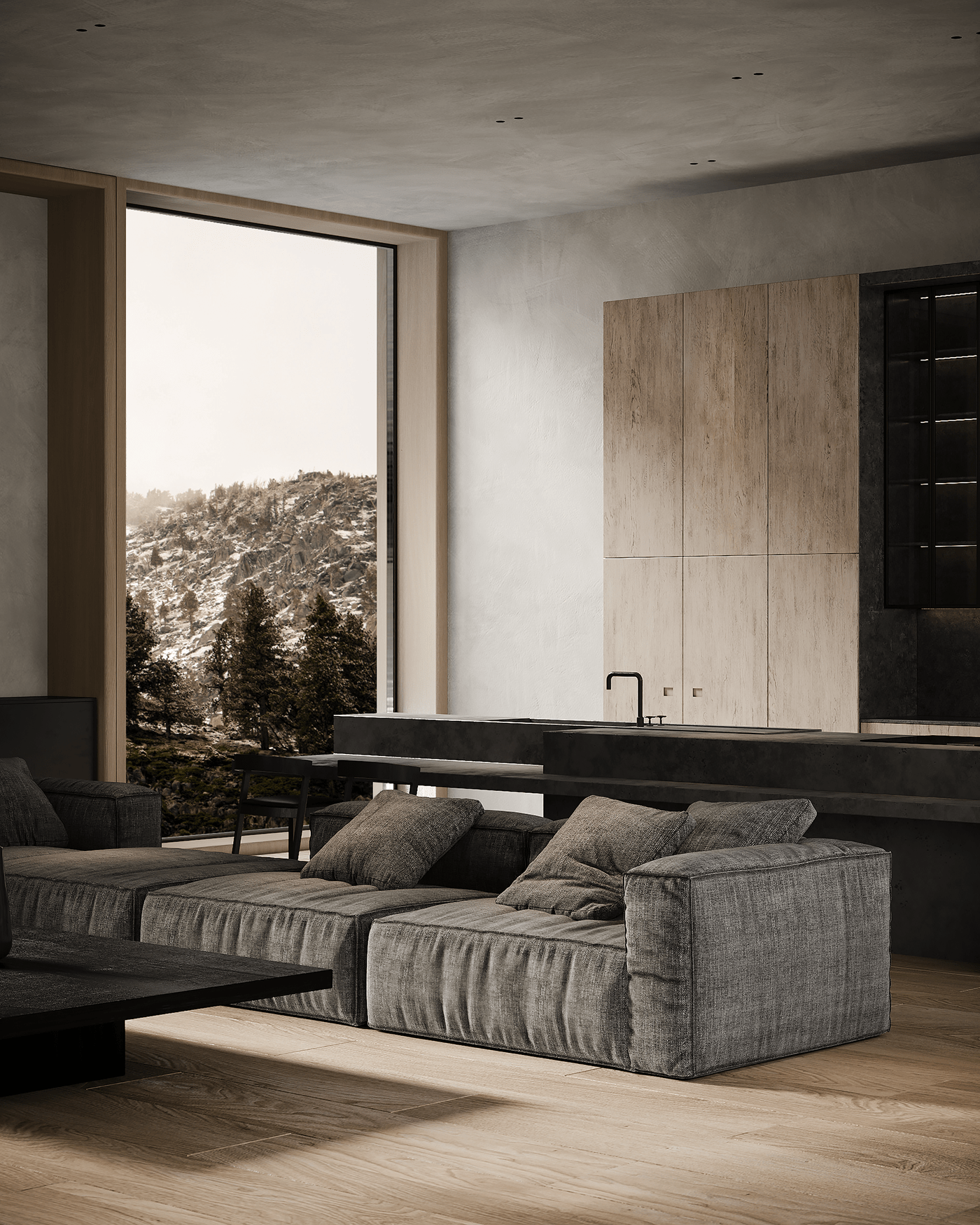 3ds max architecture contemporary corona renderer house interior design  Minimalism modern Switzerland visualization