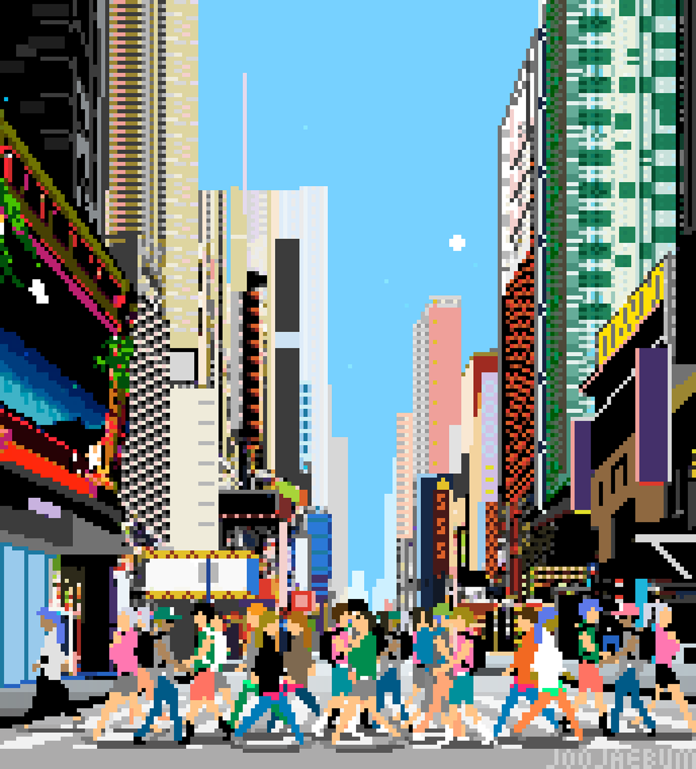 8bitart corona digitalart joojaebum newyork NY pixelart retrowave