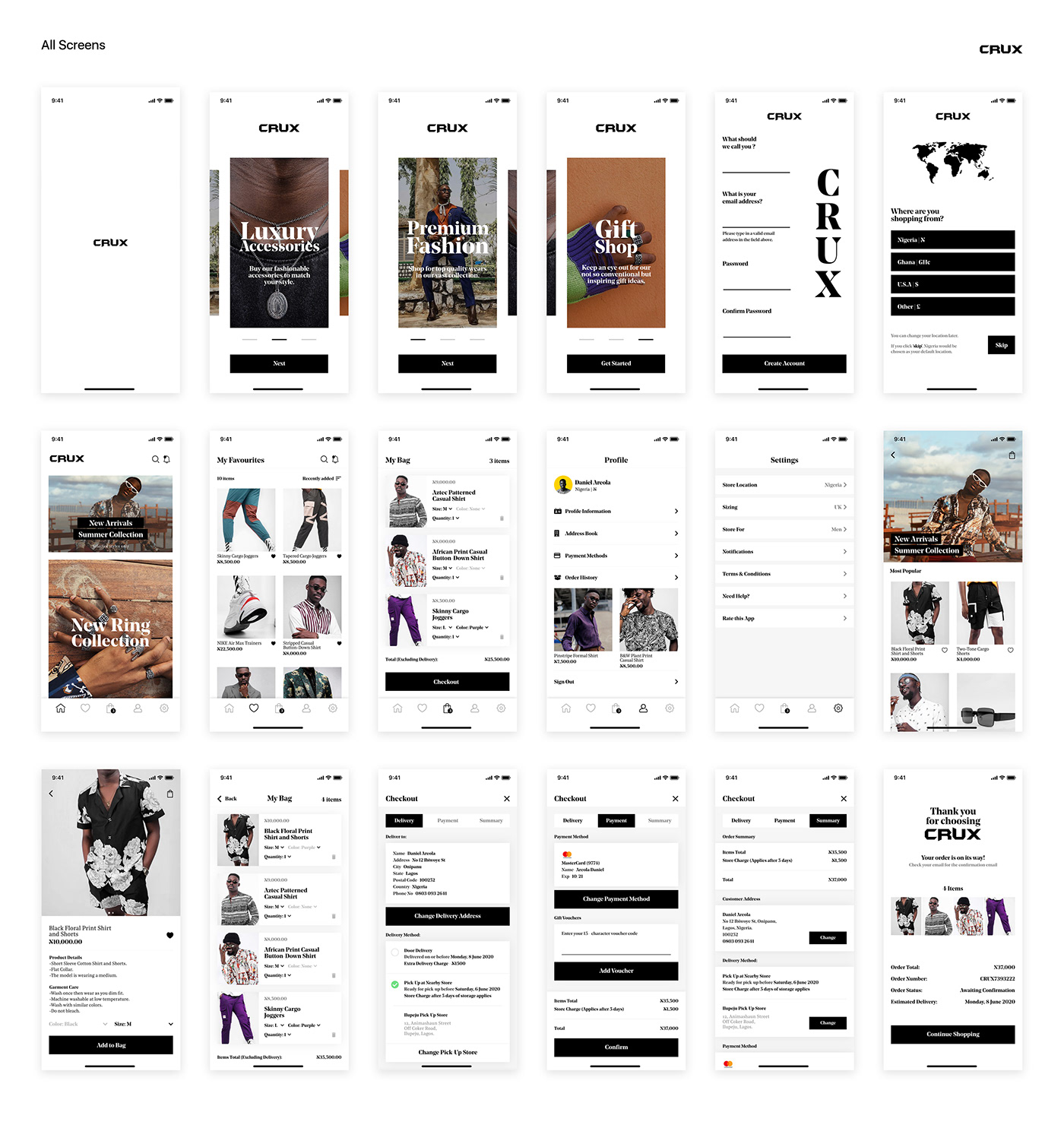 Appdesign design Ecommerce Fashion  store UI ui design ux