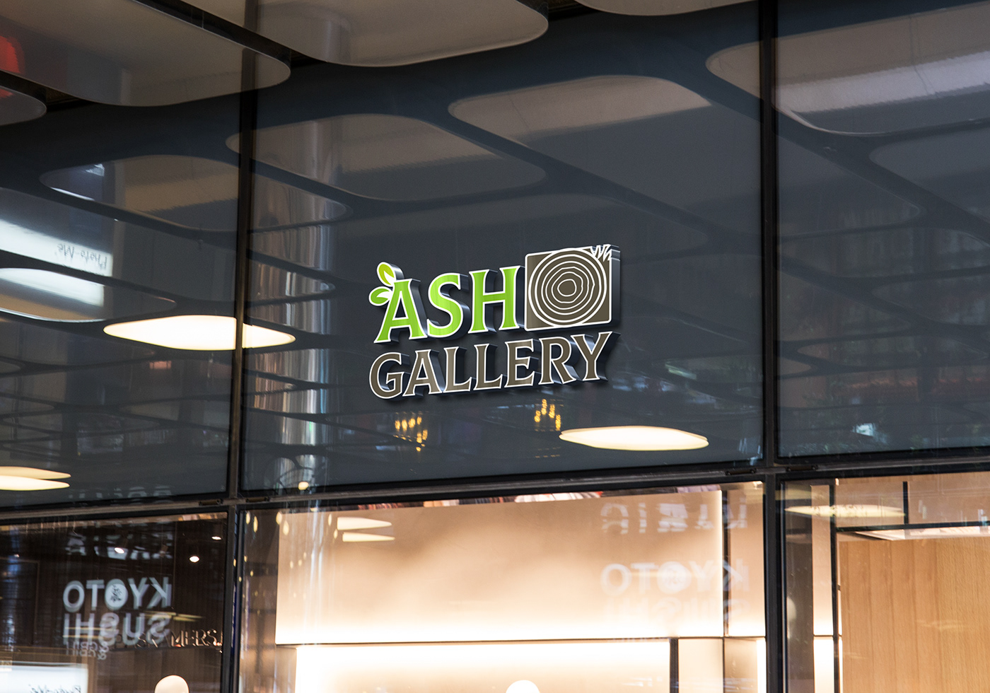 ash gallery branding  creative design graphic design  idea identity logo logopack mark