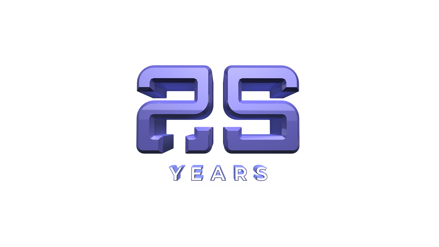 25th Year Logo branding  Immeasurable logo logo logo inspiration