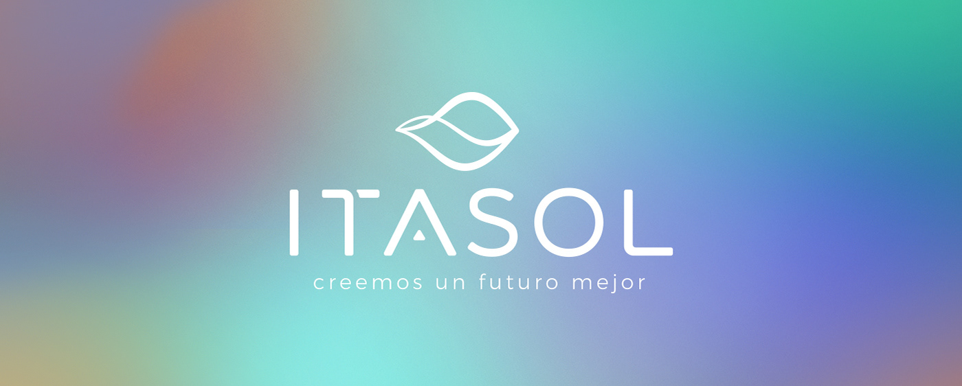 identidad diseño marca energia renovable  paneles solares ondas multicolor branding  energy solar