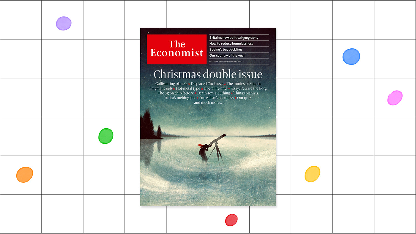art collage London motion Christmas magazine The Economist visual art Editorial Illustration gif