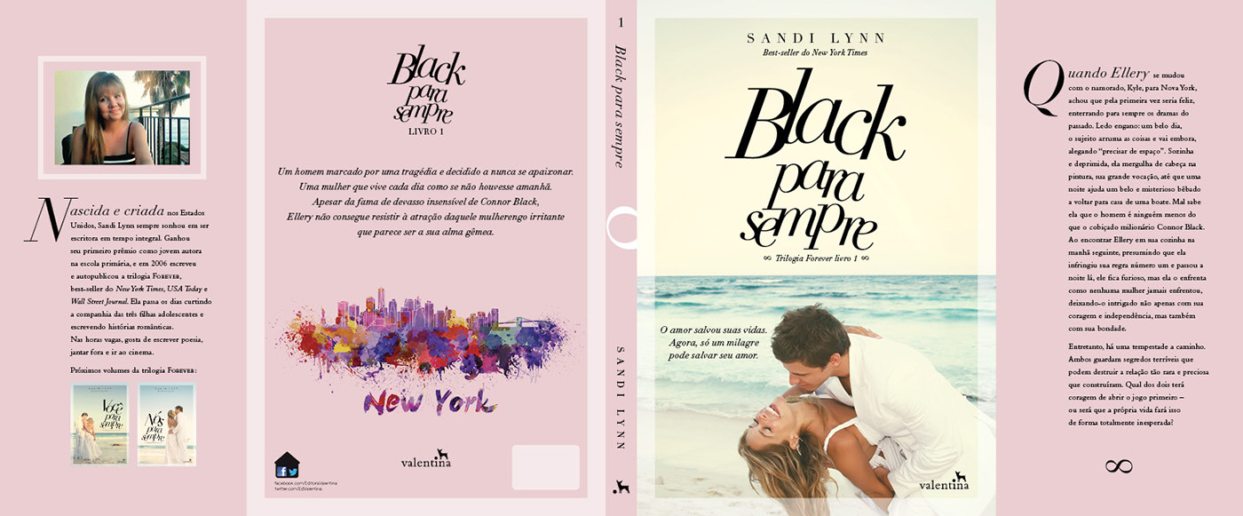 book cover sandi lynn forever trilogy forever black Forever You  Forever Us Editora Valentina