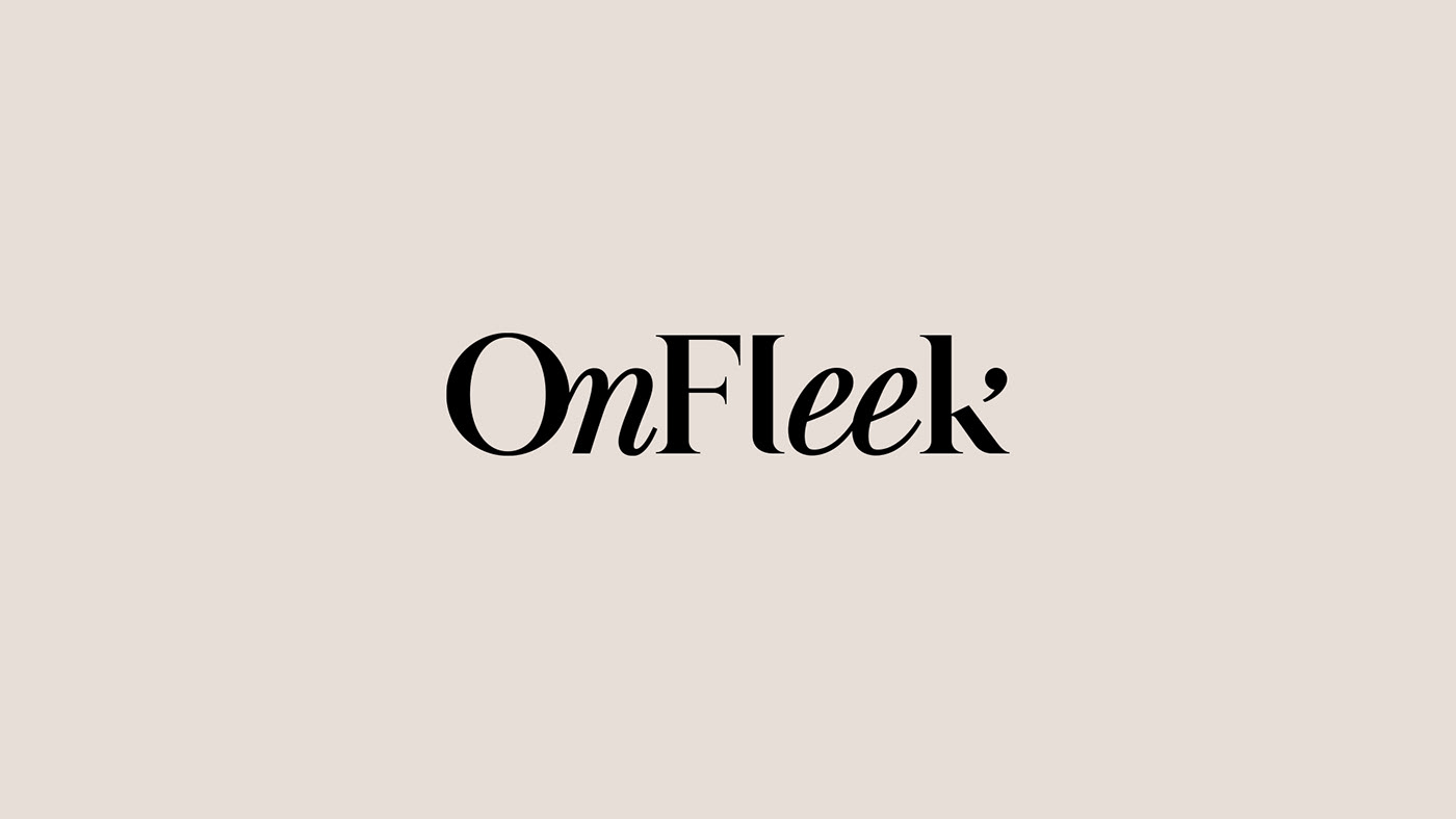 brand branding  Fashion  Label lange logo Logotype ONFLEEK