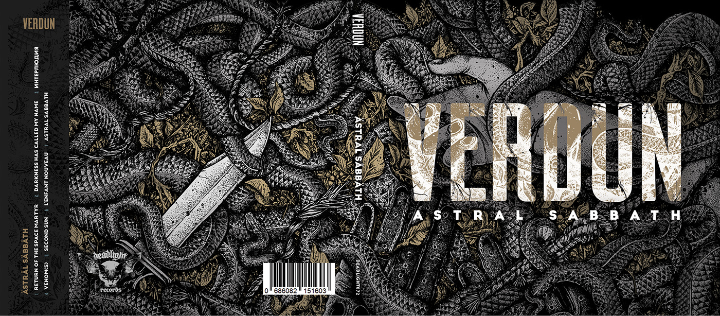 snake music dotwork Drawing  metal cover