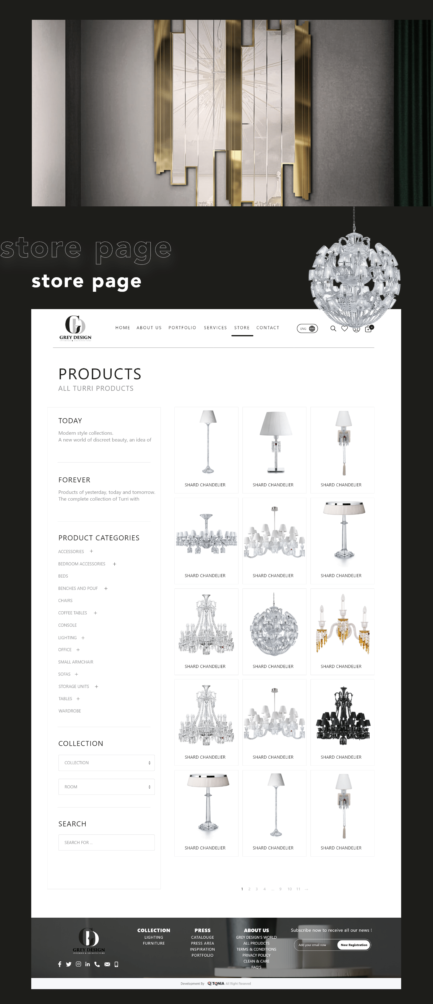 Ecommerce Interaction design  interior design  shop store UI ux Web Design  Website