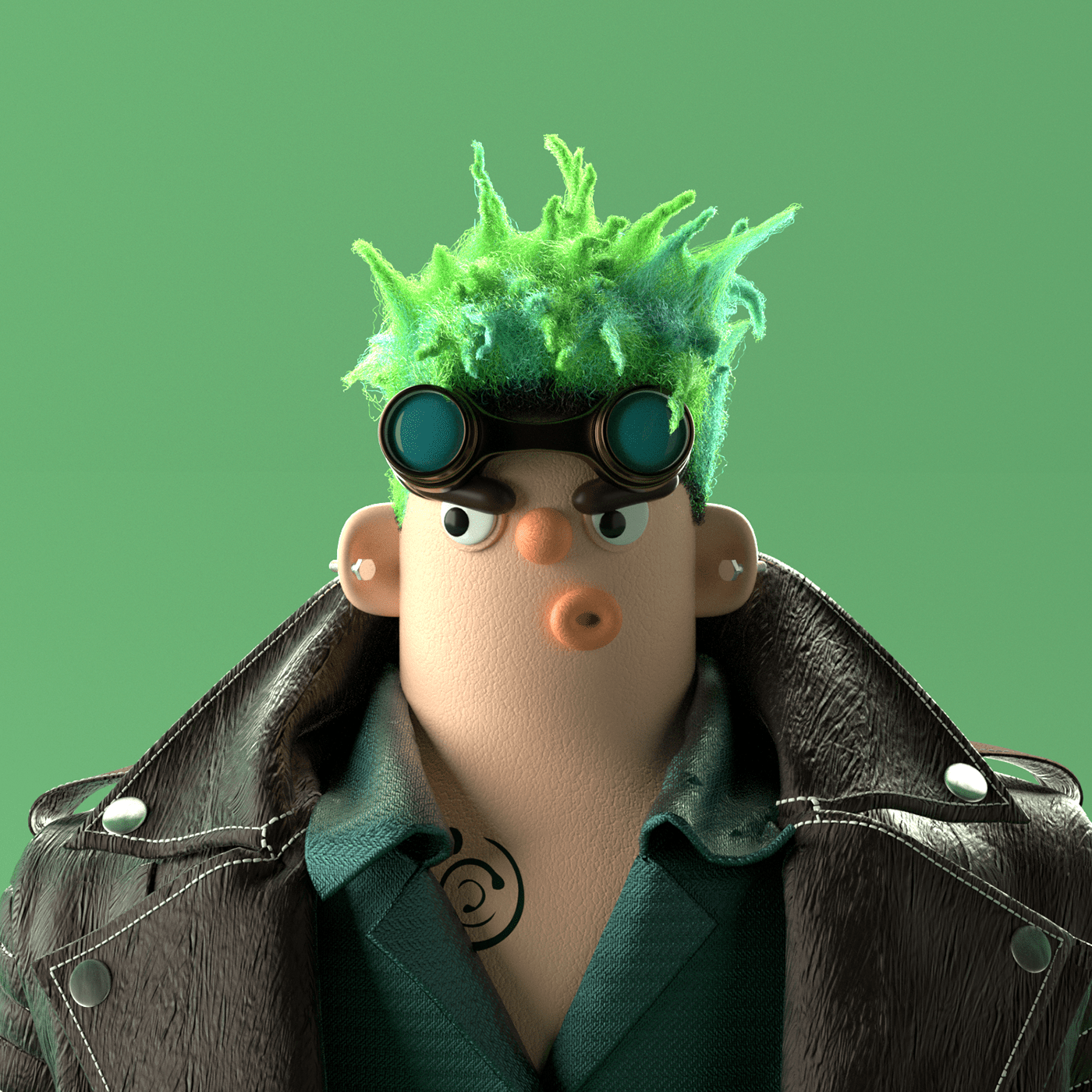 3D c4d CGI Character design  cinema 4d identity octane redesign Render xddailychallenge