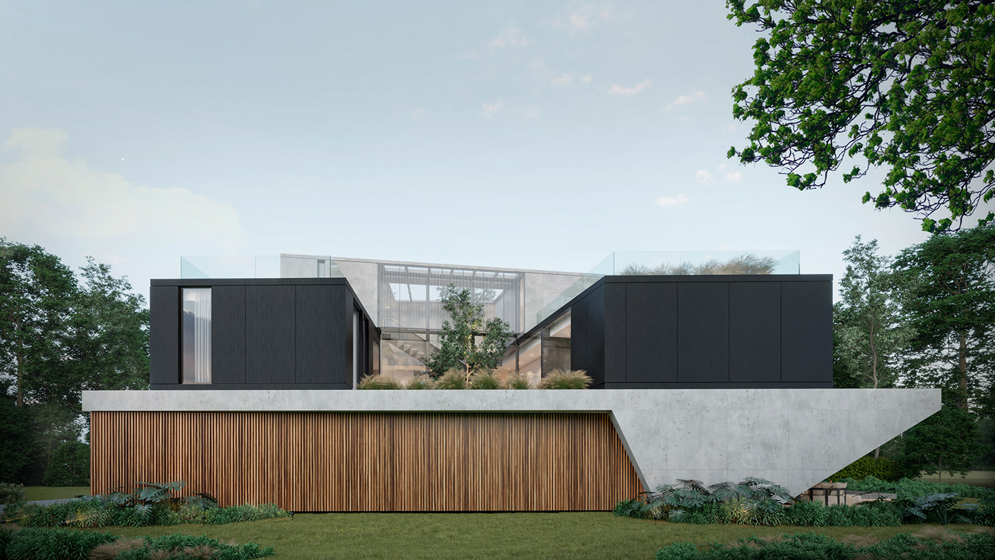 architect architectural architecture archviz CGI house Modern Design Render rendering visualization
