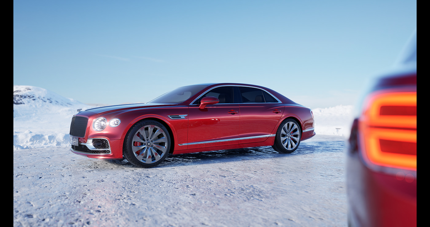 automotive   bentley car CGI exterior Unreal Engine Unreal Engine 5 visualization luxury