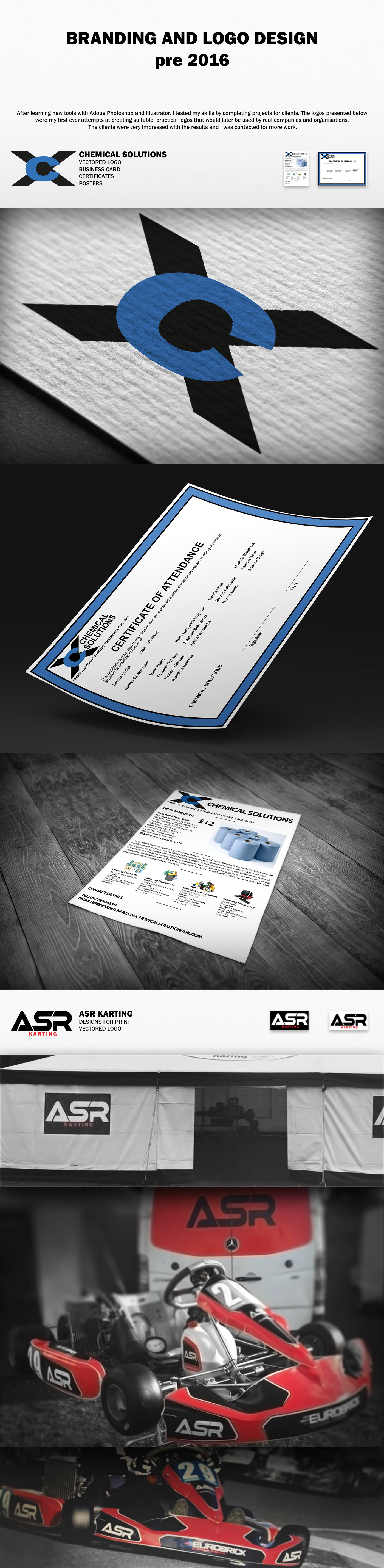 logo karting Illustrator photoshop business card posters certifiates Ps25Under25 25under25