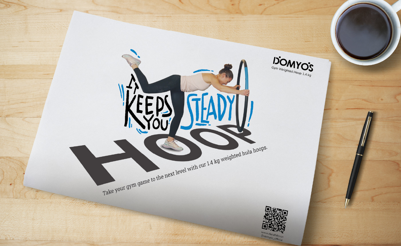 ad campaign Advertising  decathlon domyos fitness gym typography   workout