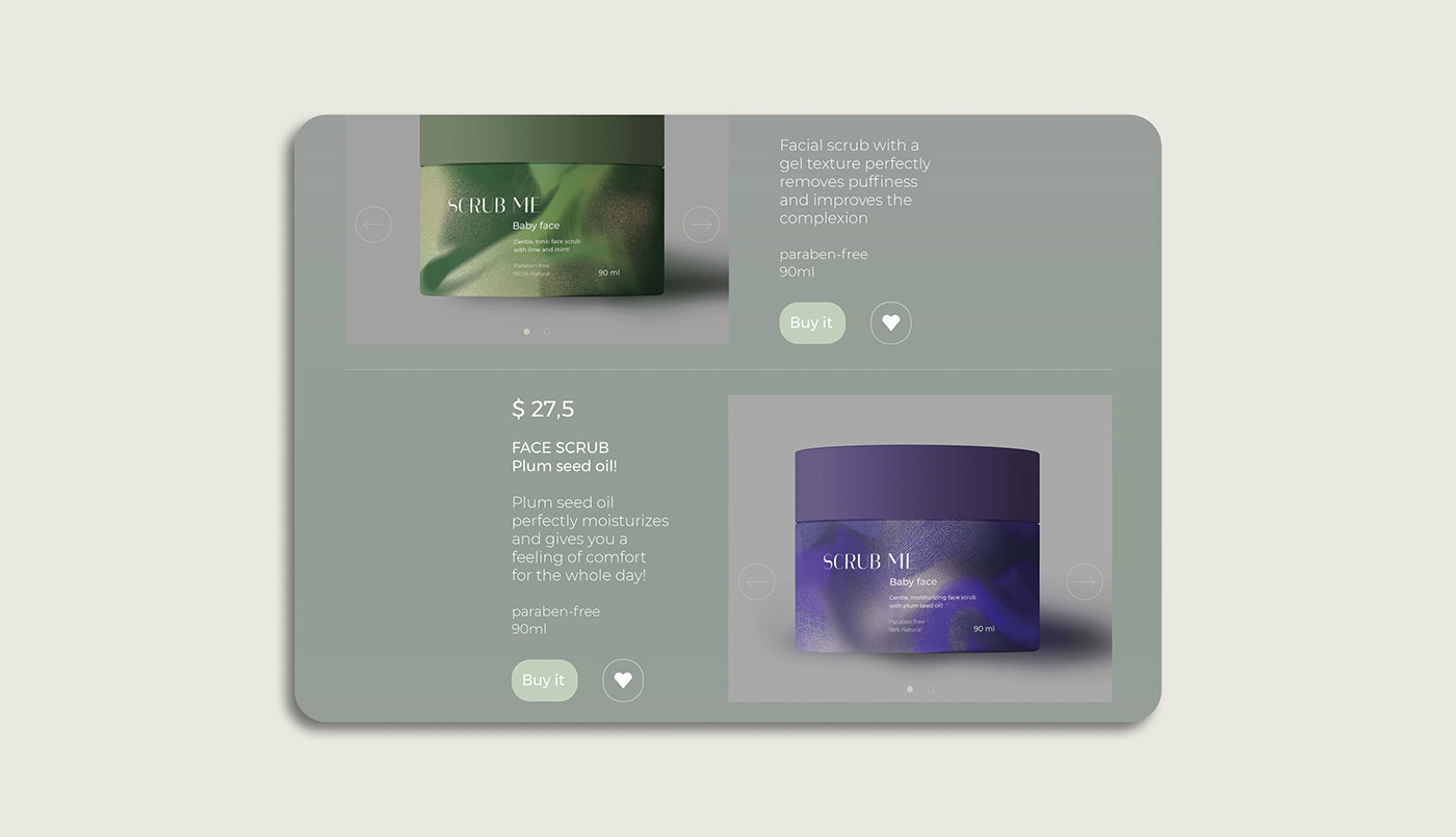 Cosmetic design Packaging Web Design 
