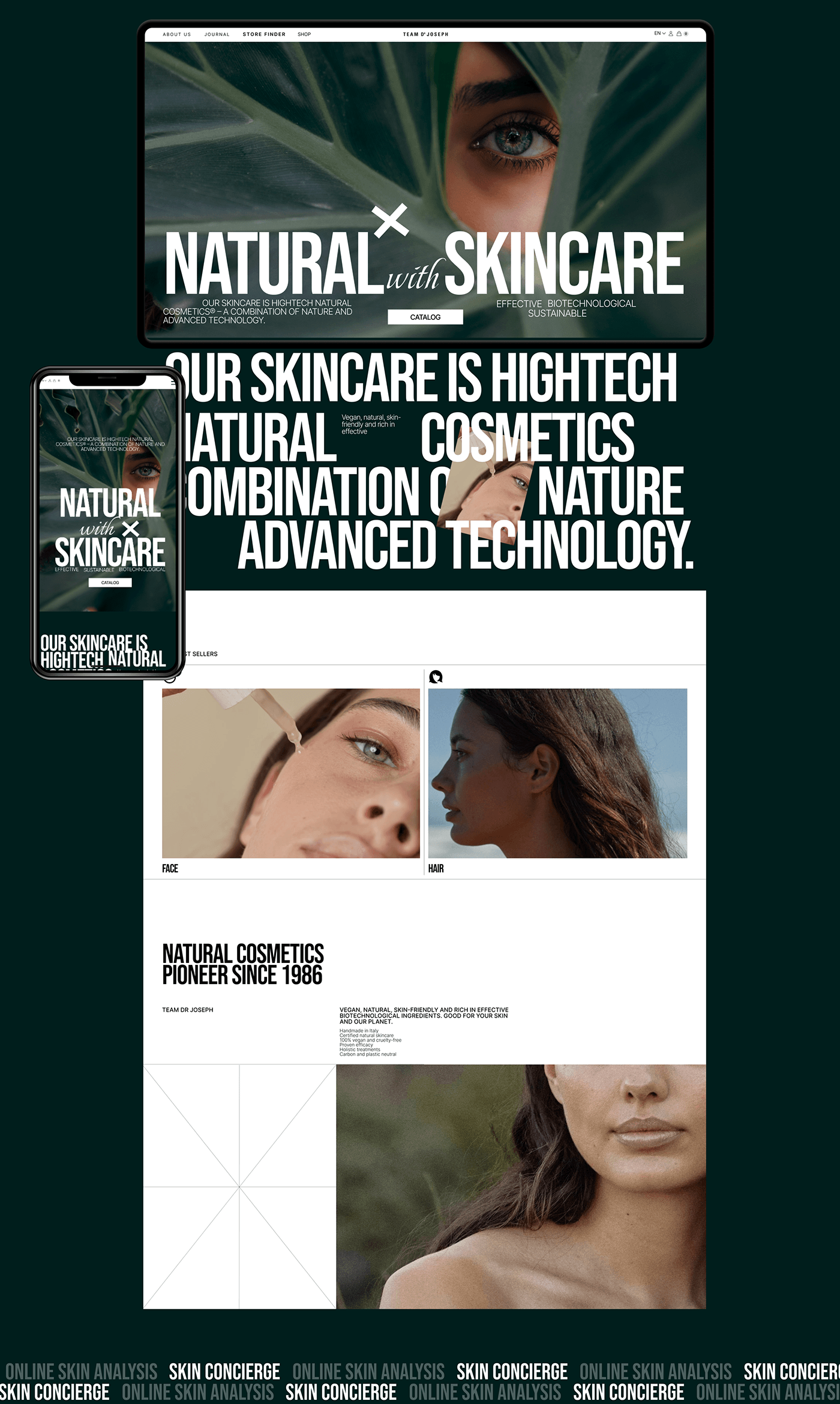 Brand Design e-commerce UI/UX boutique COSMETICS STORE  online store Ecommerce skincare beauty store  naturalskincare