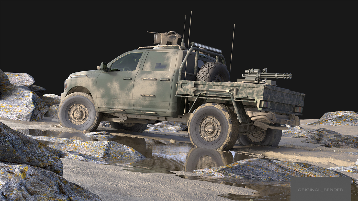 CGI Patrol Vehicle army jungle
