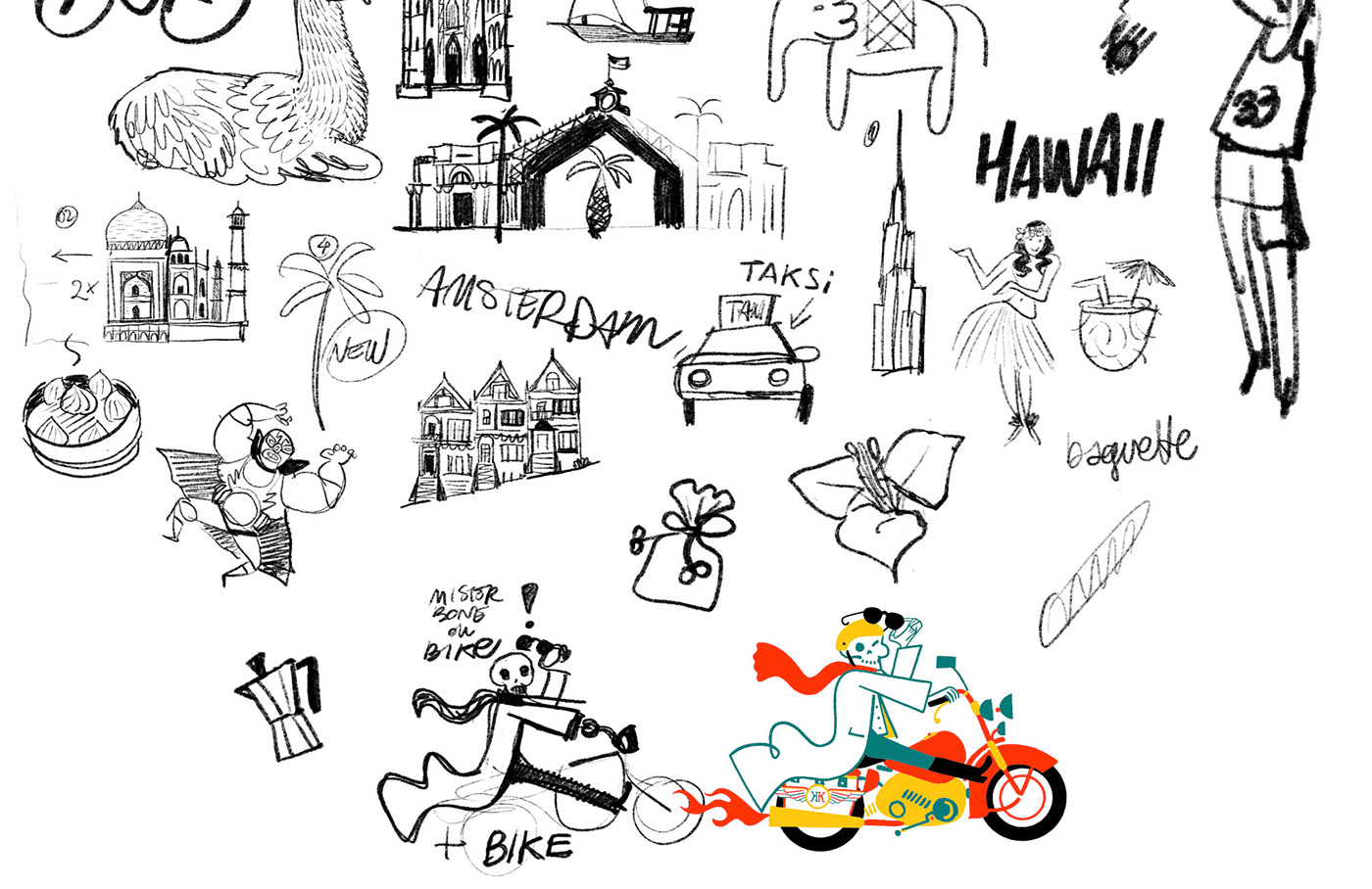 kiehls ILLUSTRATION  characterdesign icons design worldwide campaign ad Love newyork