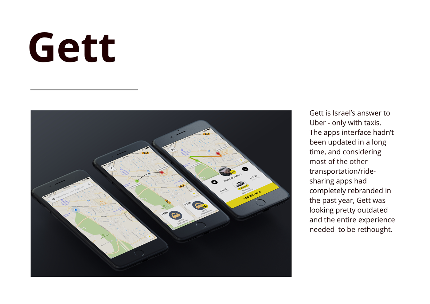 taxi transportation redesign UI/UX app navigation Car Sharing mobile ride sharing map