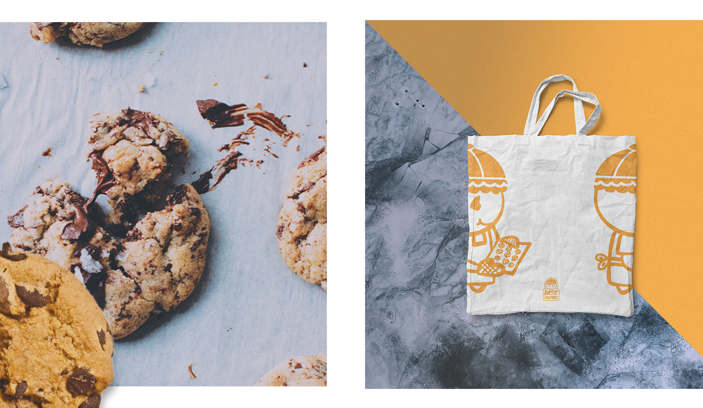 bakery branding  cookies cute illustration Food  logo Online Business Packaging singapore
